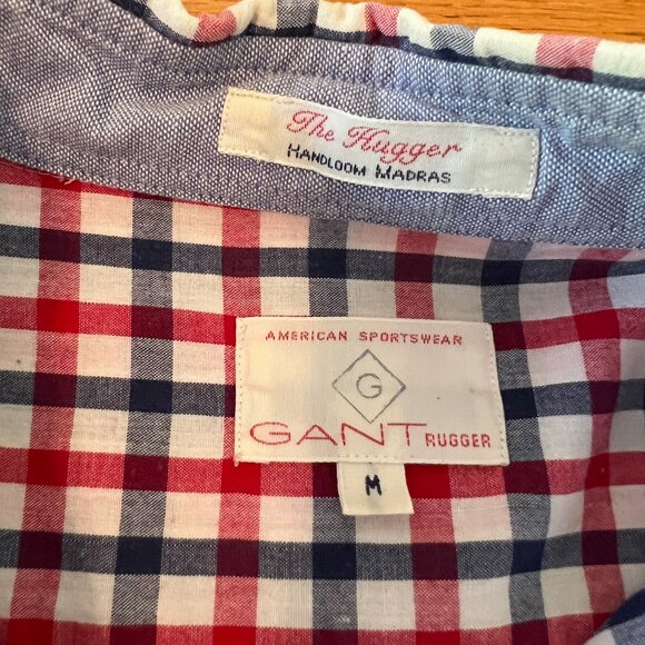 Gant Rugger - Handloom Madras Shirt - Men's M - Picture 3 of 5